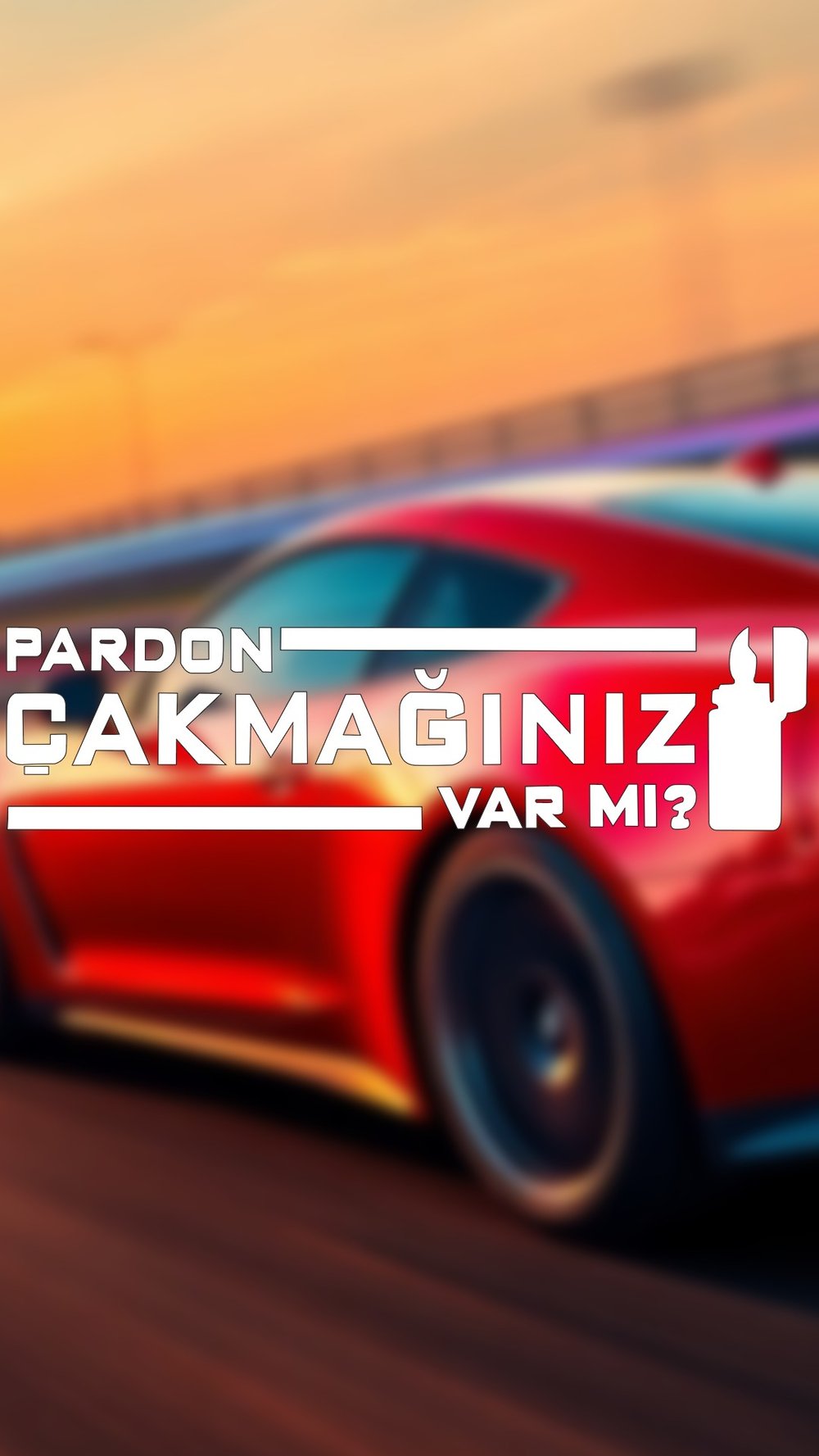Pardon Çakmağınız Varmı 20x5 Jdm Yazı Araba-motosiklet Cam Etiket Sticker Beyaz Renk