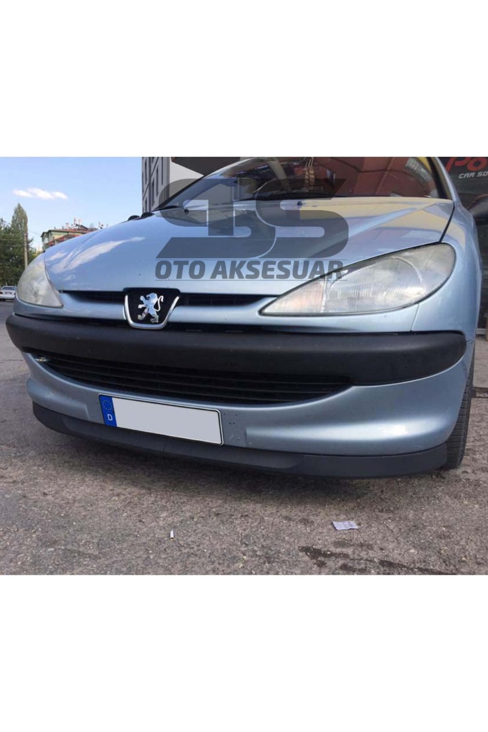 Peugeot 206 1998 - 2012 Uyumlu Astra H Esnek Ön Lip 2 Parça