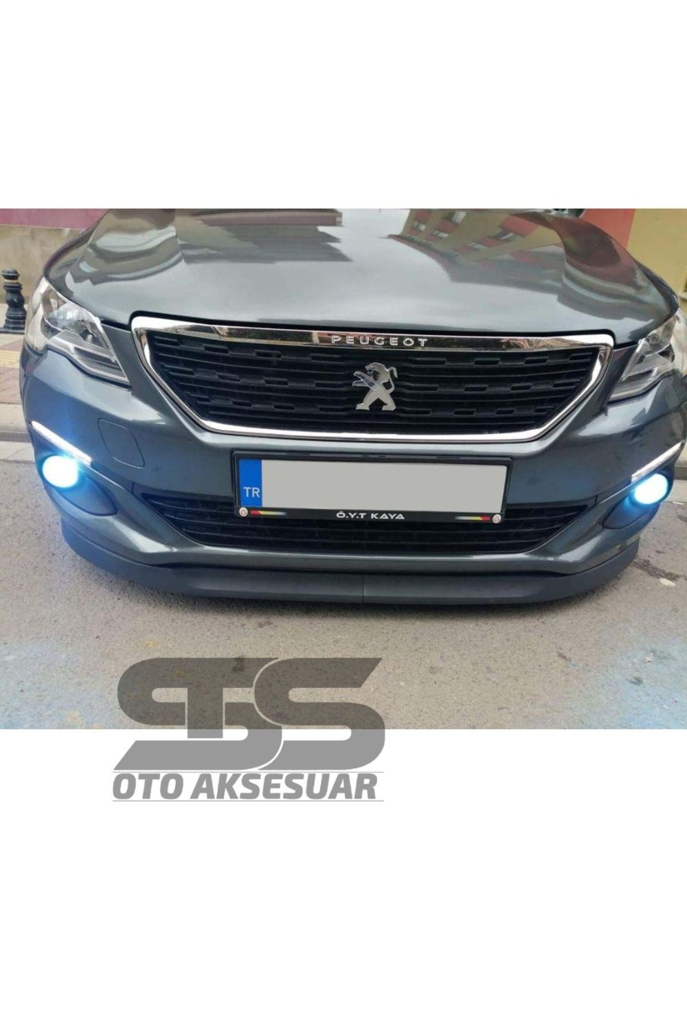 Peugeot 301 2012 - 2024 Uyumlu Astra H Esnek Ön Lip 2 Parça