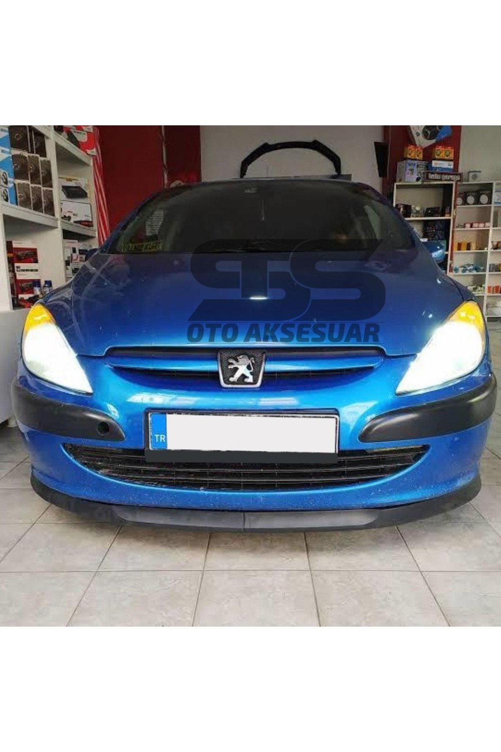 Peugeot 307 2001 - 2008 Uyumlu Astra H Esnek Ön Lip 2 Parça