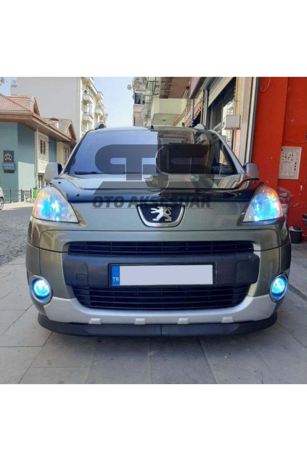 Peugeot Partner  2002-2008 Uyumlu Astra H Esnek Ön Lip 2 Parça