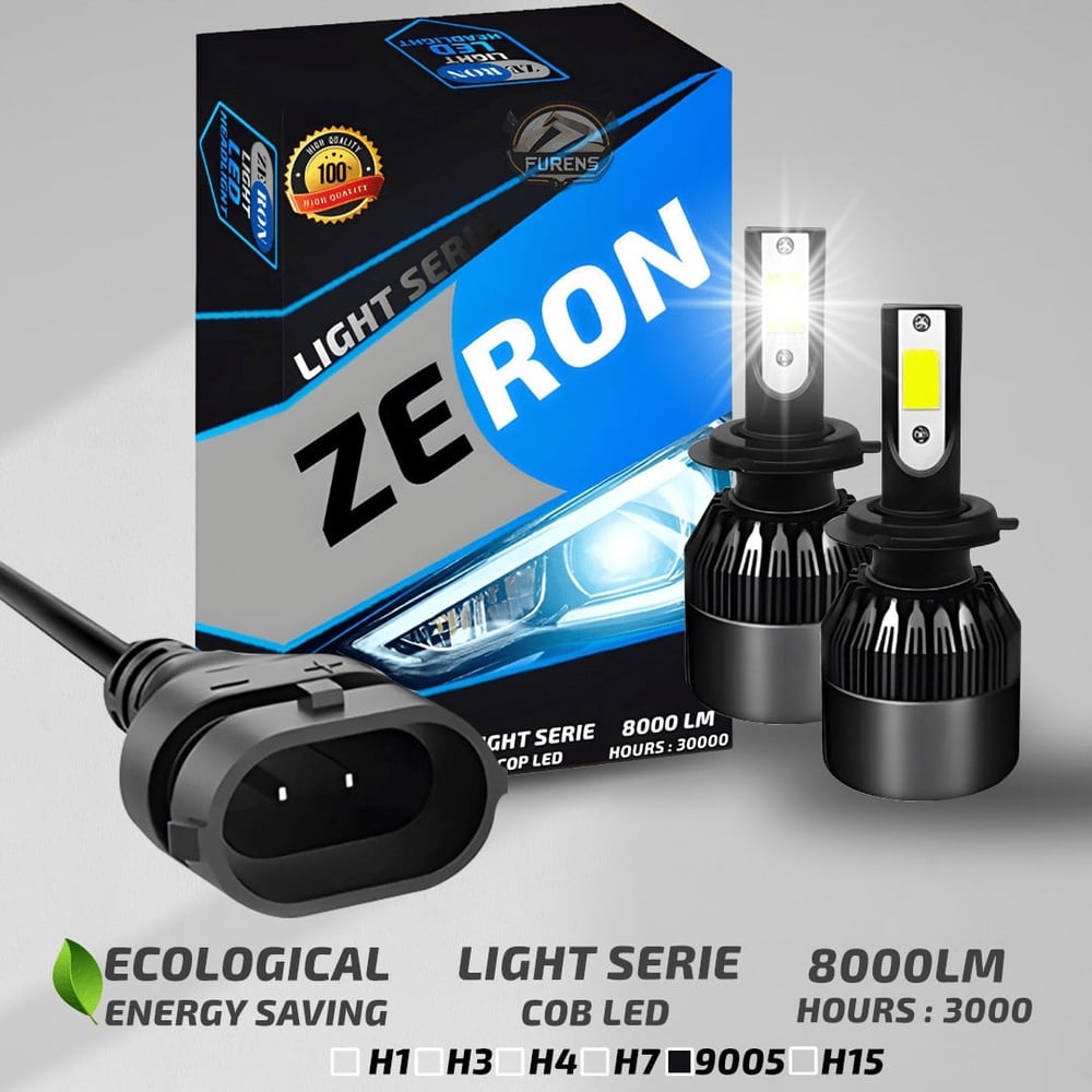 ZERON Light Series HB3 9005 Led Xenon Şimşek Etkili Led Xenon Led Ampul