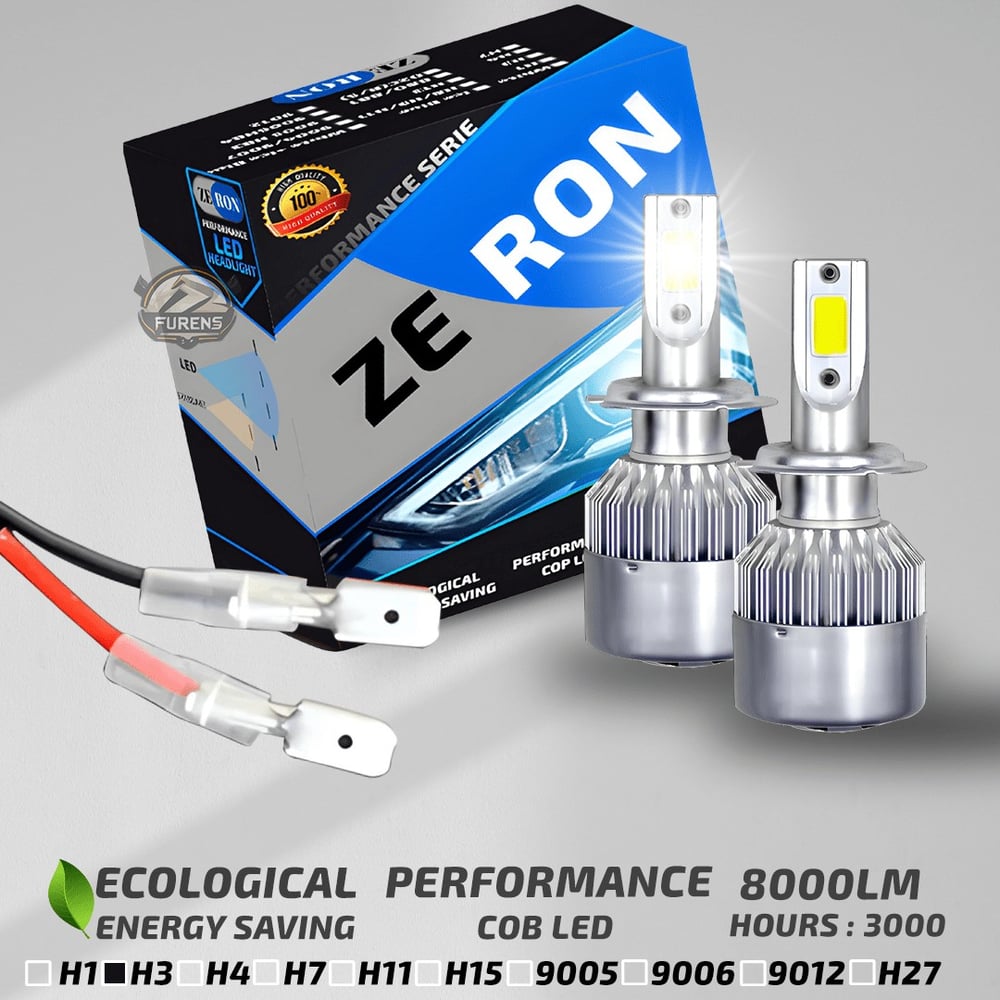 ZERON Performance Series H3 Led Xenon Şimşek Etkili Led Xenon Led Ampul