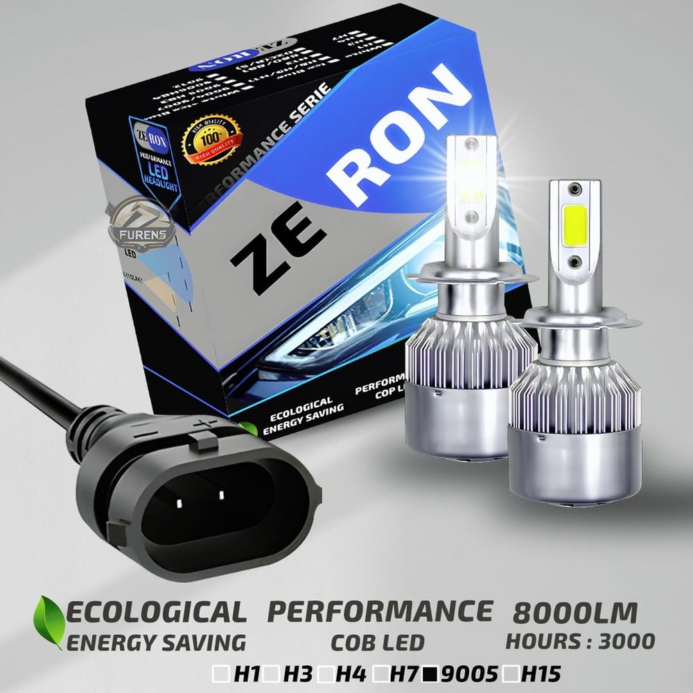 ZERON Performance Series HB3 9005 Led Xenon Şimşek Etkili Led Xenon Led Ampul