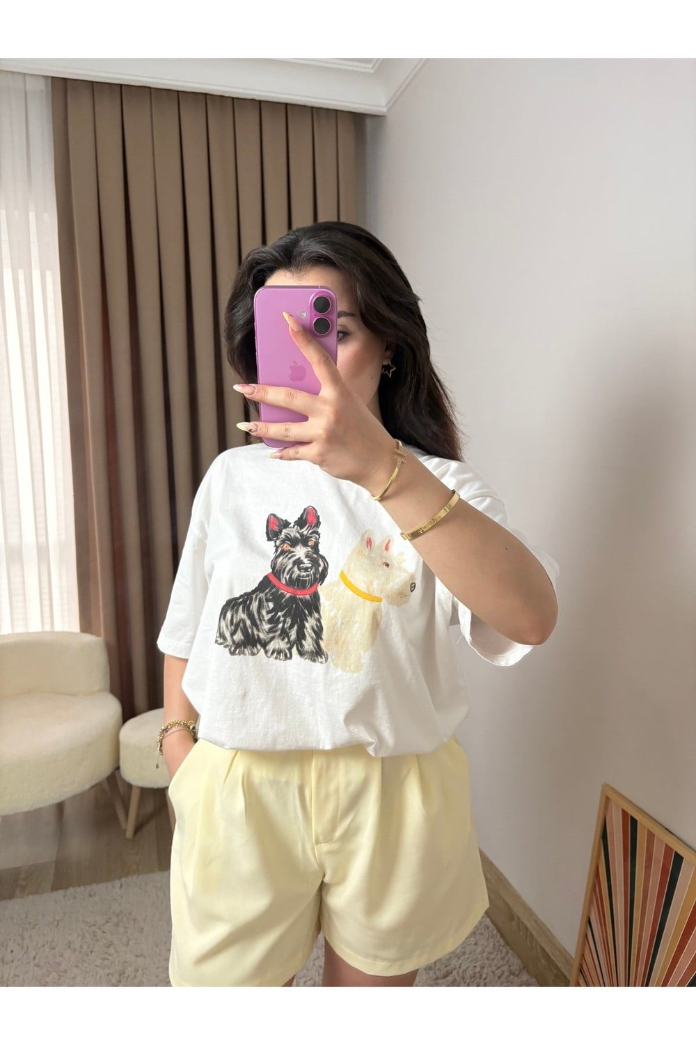 Köpek Baskı T-shirt
