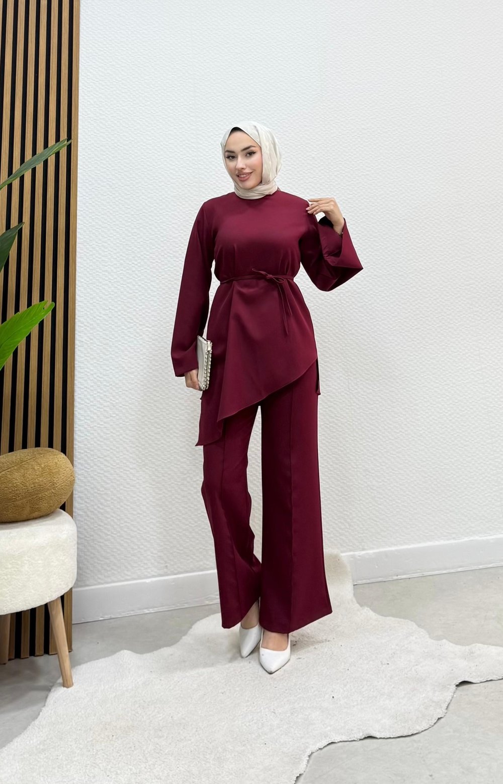 Asimetrik Takım - Bordo