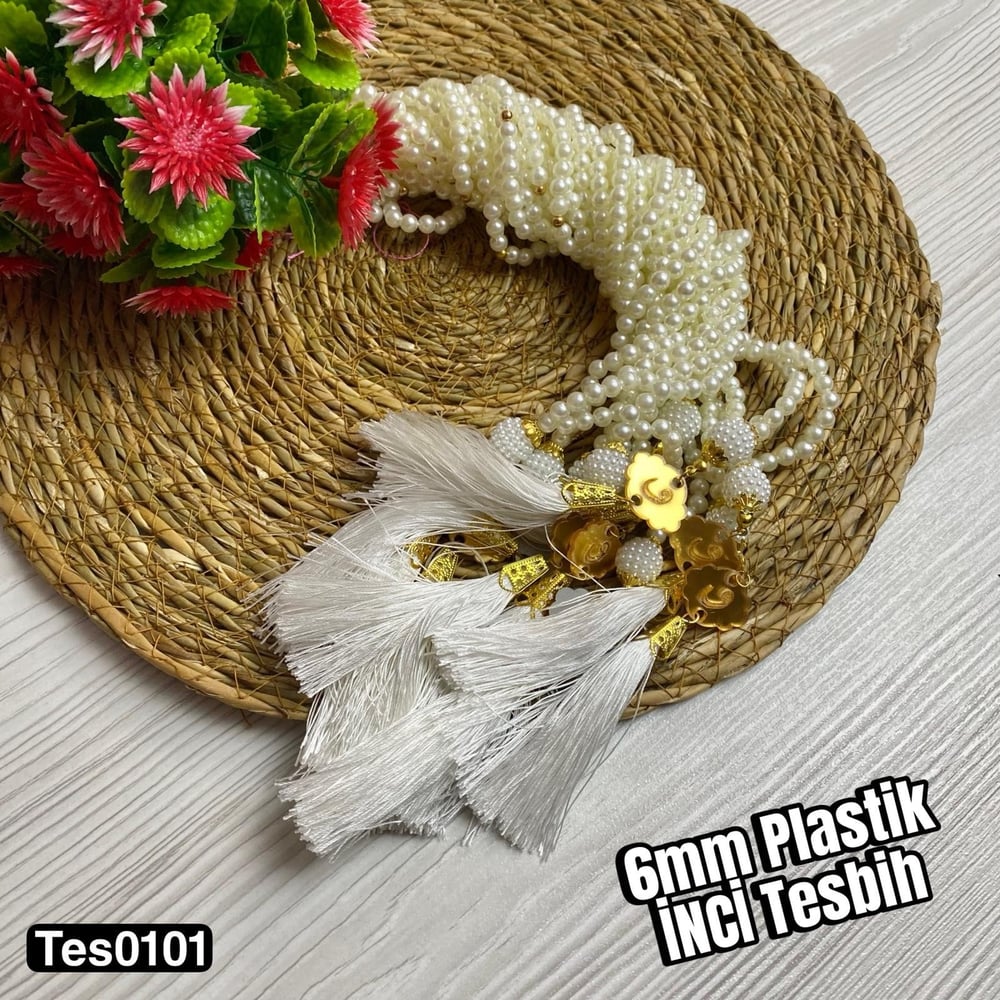 6mm Plastik İnci Tesbih
