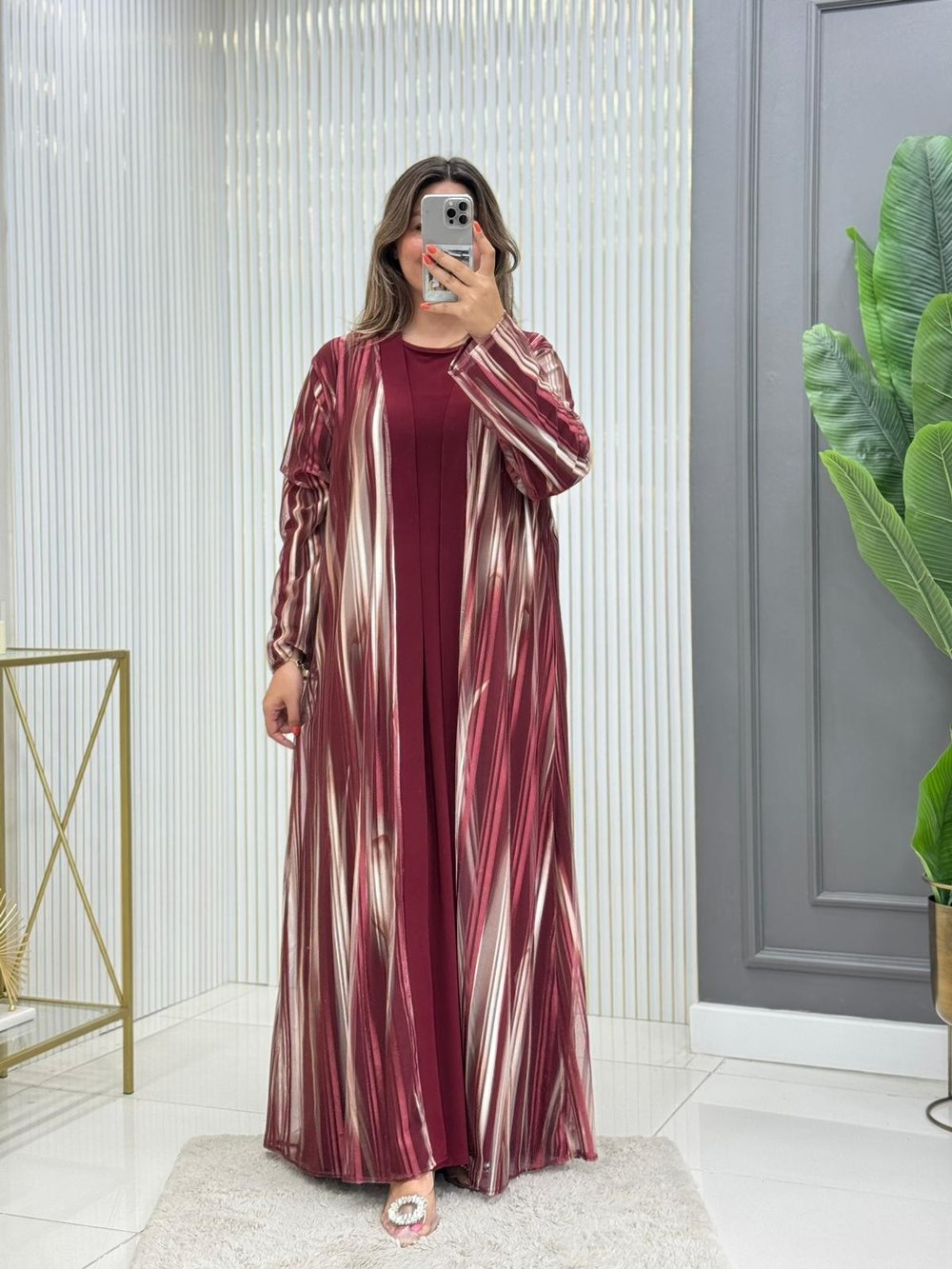 Elva Elbise Takım Bordo