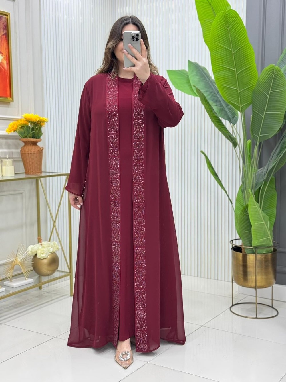 Lola Elbise Takım Bordo