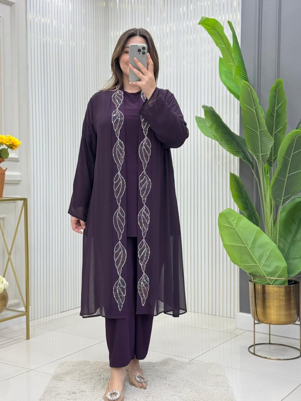 Nora Üçlü Takım Mürdüm