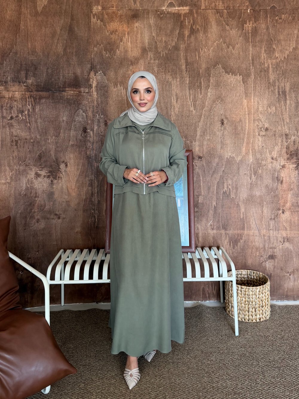 Yıldız Elbise Haki