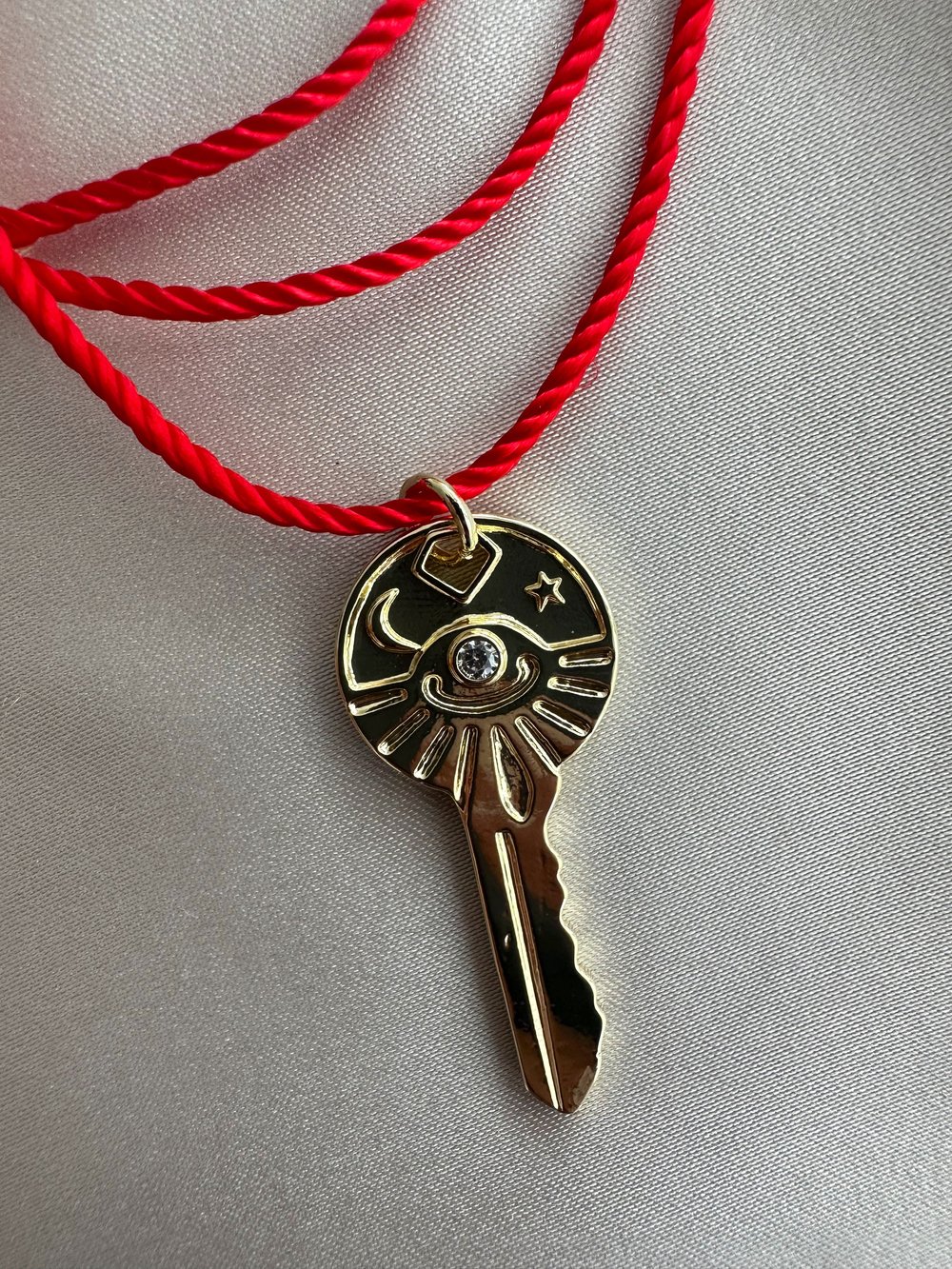 14K Özel Seri Anahtar Kolye