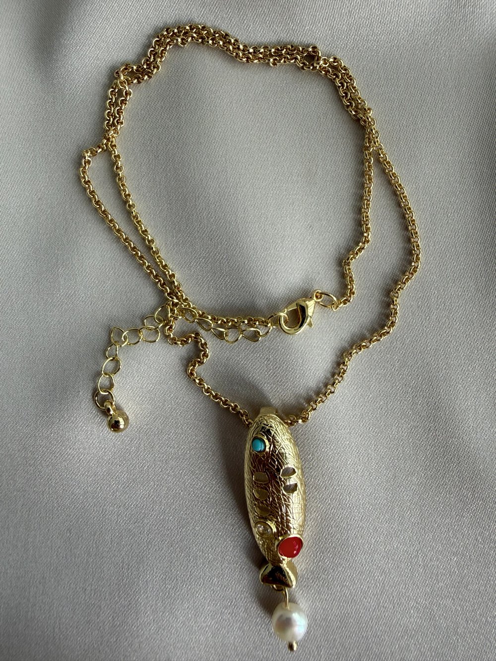 14K Özel Seri Balık Kolye