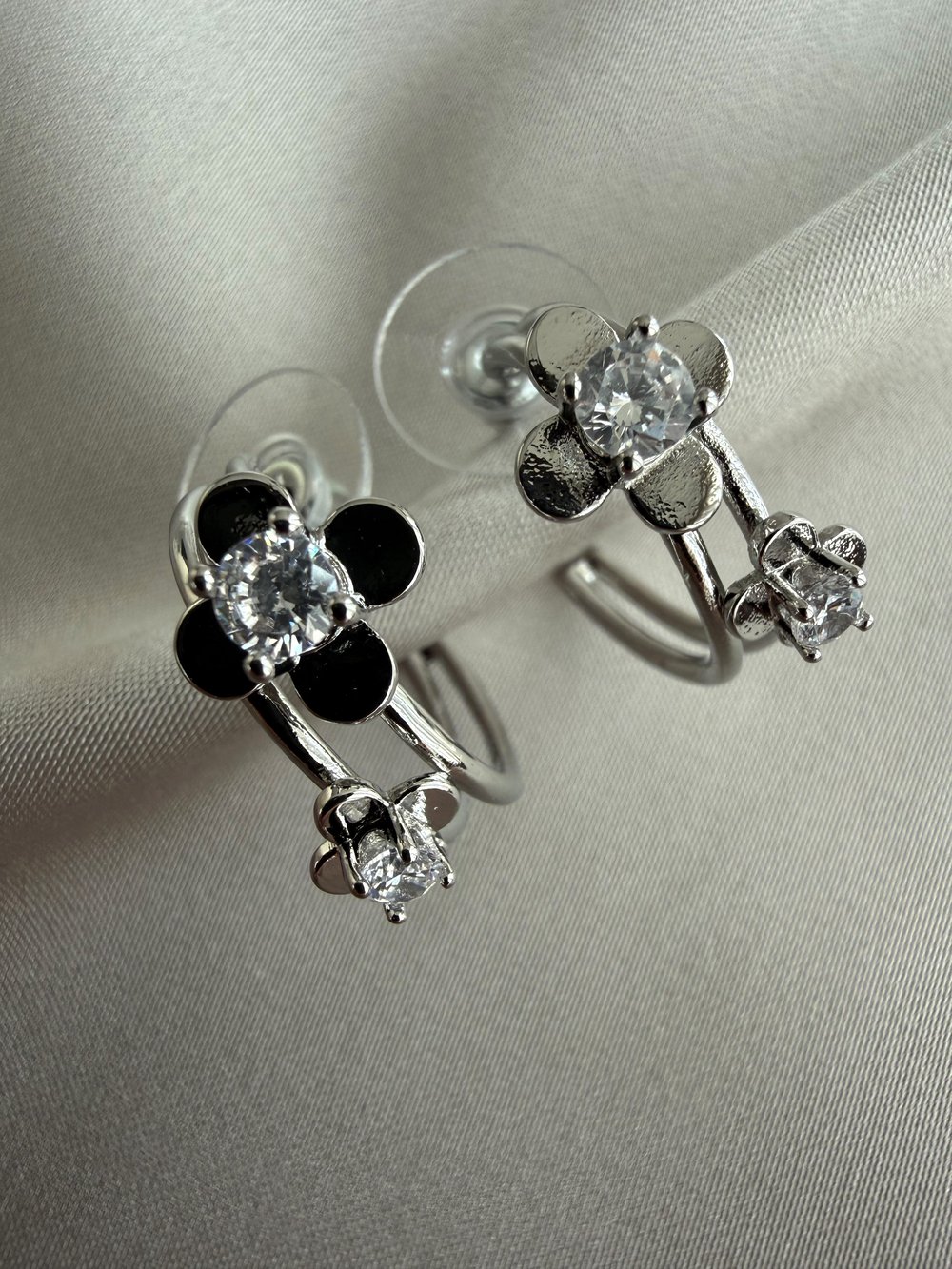 Silver Papatya Küpe