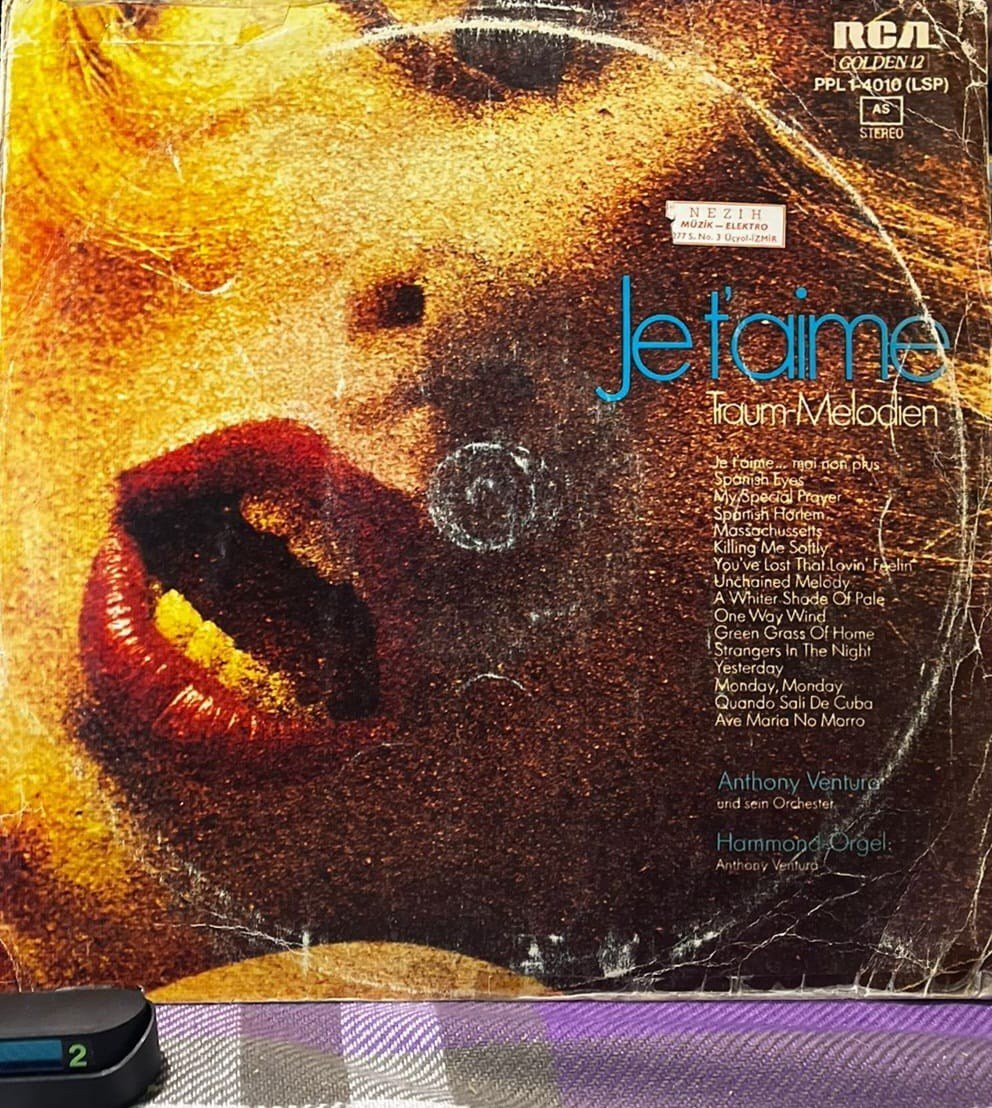 Anthony Ventura und sein Orchester – Je t'aime (Traum-Melodien) RCA PPL 1-4010 LP Plak
