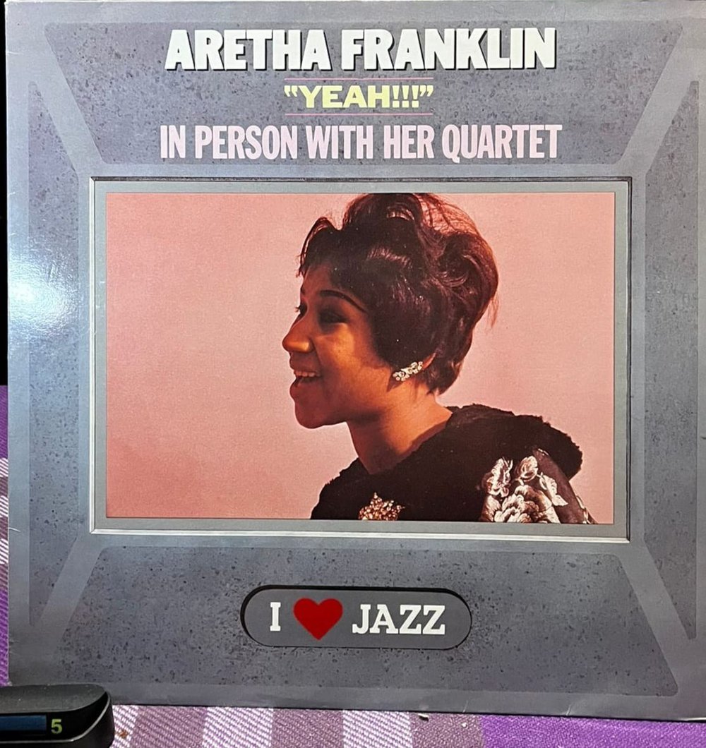 Aretha Franklin - Yeah!!! In Person With Her Quartet (1983) I Love Jazz Series CBS LP / Vinil Plak
