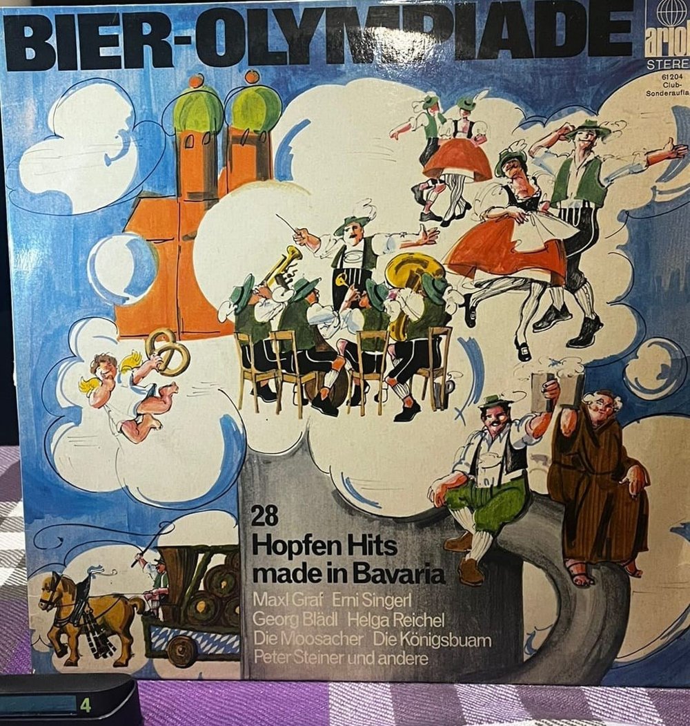Bier-Olympiade - 28 Hopfen Hits Made in Bavaria - Ariola 61204 - Koleksiyonluk 2'li LP