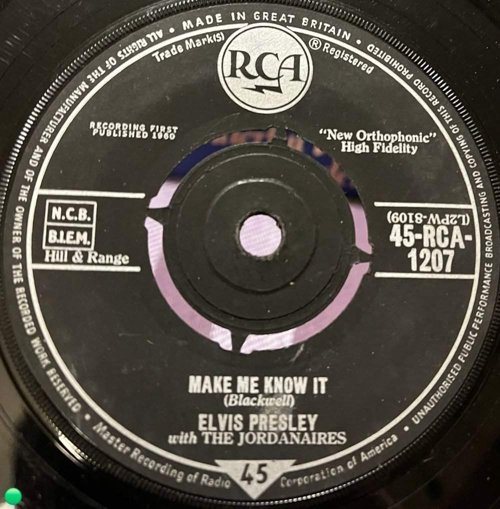 Elvis Presley - It's Now Or Never / Make Me Know It (7