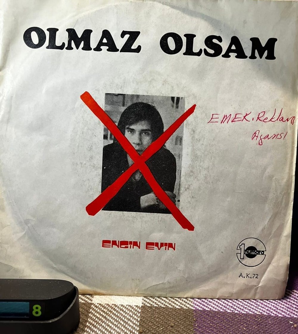 Engin Evin - Olmaz Olsam / Kıskançlık Hastası (1 Numara Plak 45'lik)