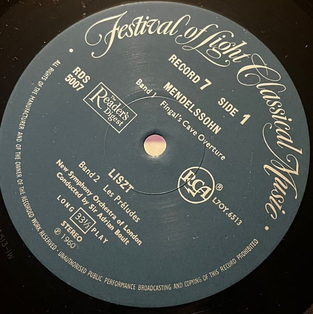 Festival of Light Classical Music - Record 7 (Mendelssohn, Liszt, Elgar, Mussorgsky)