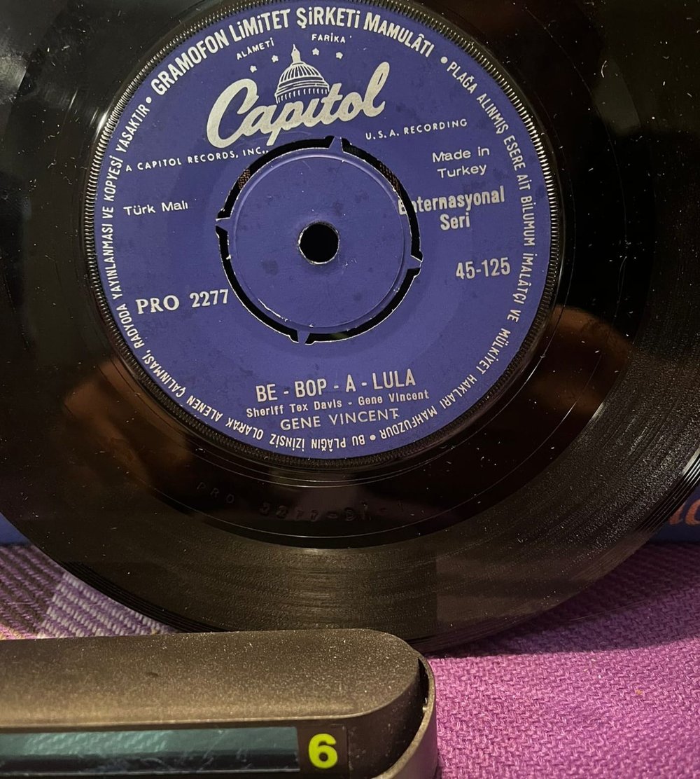 Gene Vincent - Be-Bop-A-Lula / Summertime - Nadir Türk Baskı Capitol 45'lik Plak