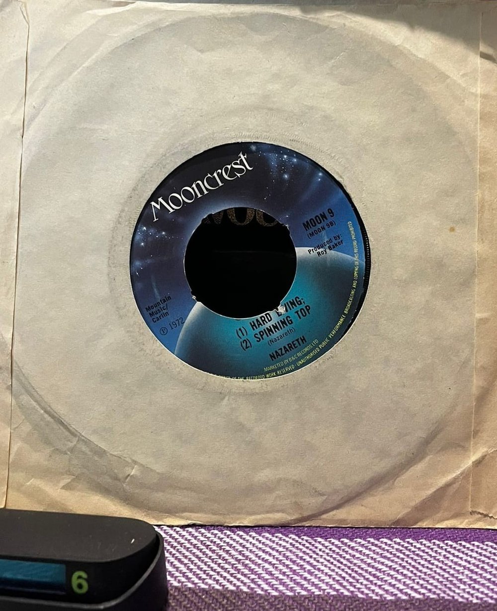 Nazareth – Bad Bad Boy / Hard Living (1973 UK Mooncrest) 7