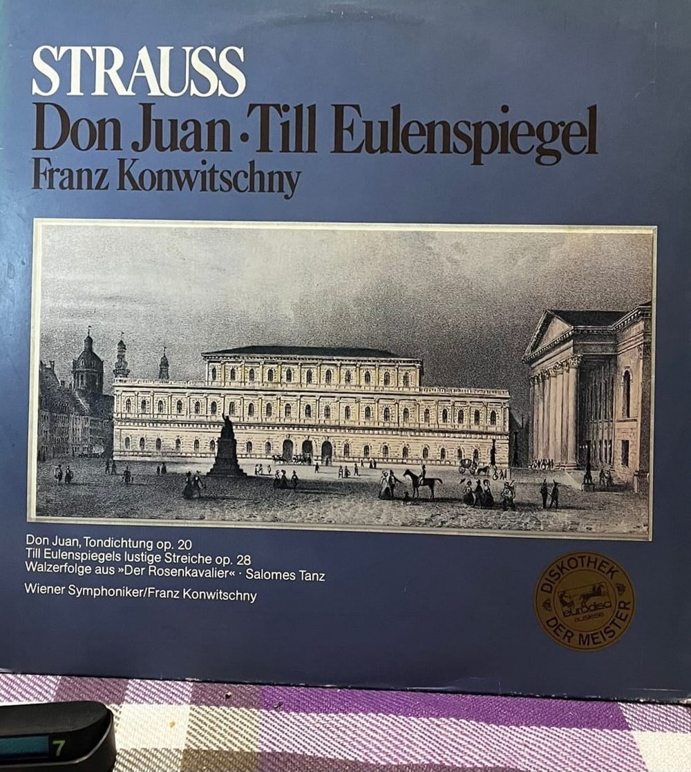 Richard Strauss, Wiener Symphoniker, Franz Konwitschny – Don Juan / Till Eulenspiegel (LP) - Eurodisc 87 698 XAK