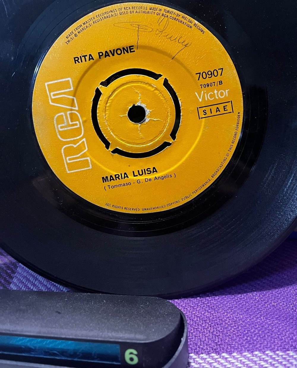 Rita Pavone - Ahi, Ahi Ragazzo / Maria Luisa - Nadir Türk Baskı RCA Victor 45'lik Plak