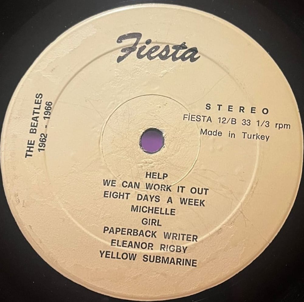 The Beatles - 1962-1966 (Fiesta - 12/A 12/B - Made in Turkey)