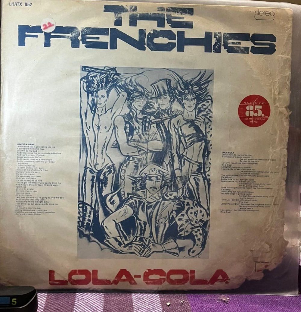 The Frenchies - Lola-Cola - Harvest (LHATX 852) Turkey Press Vinyl LP
