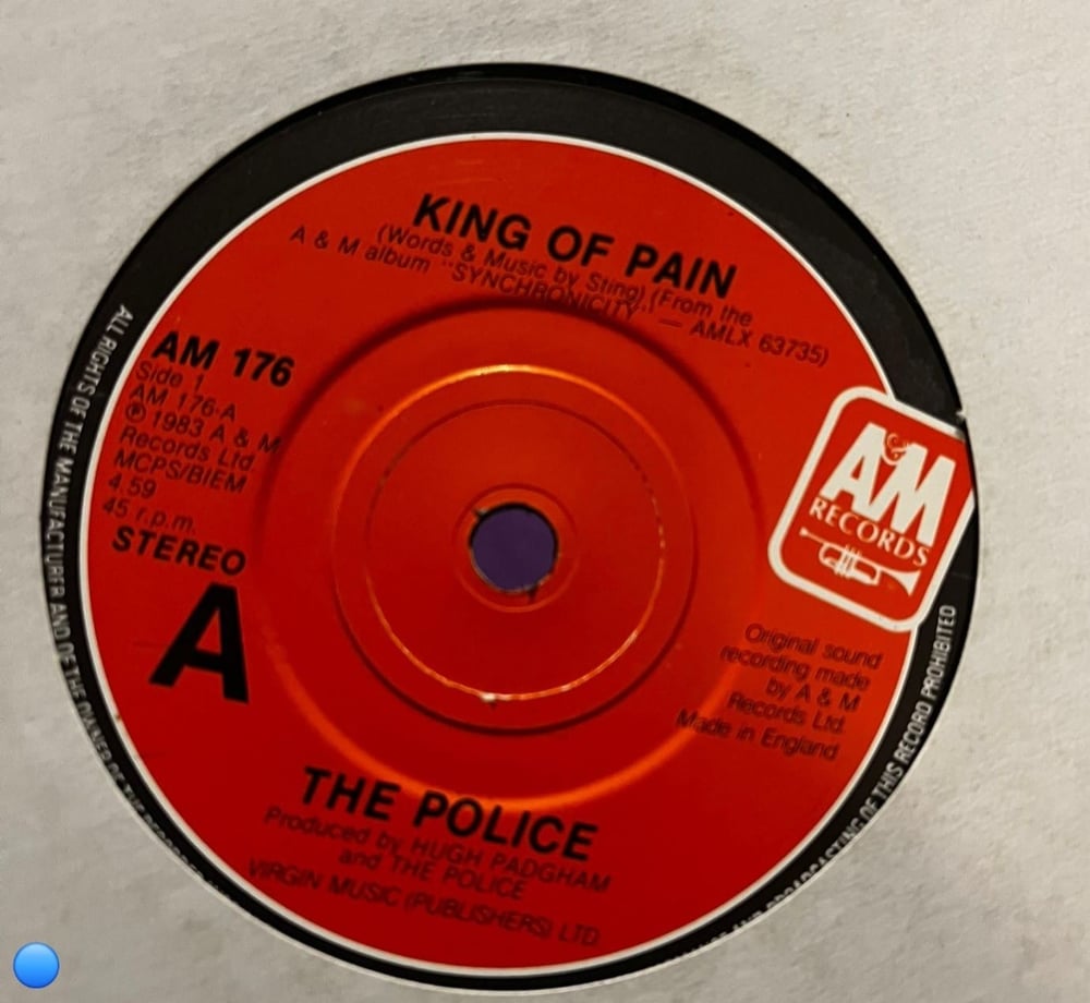 The Police - King Of Pain / Tea In The Sahara (Live) (1983) A&M Records AM 176
