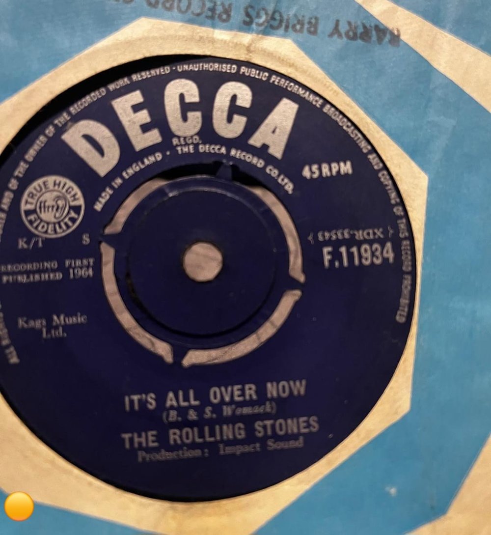 The Rolling Stones – It's All Over Now / Good Times, Bad Times (1964) 45'lik Plak