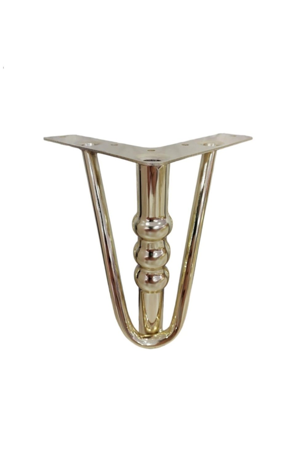 Metal Mobilya Ayağı Omega Model 12 Cm Altın 4 Adet