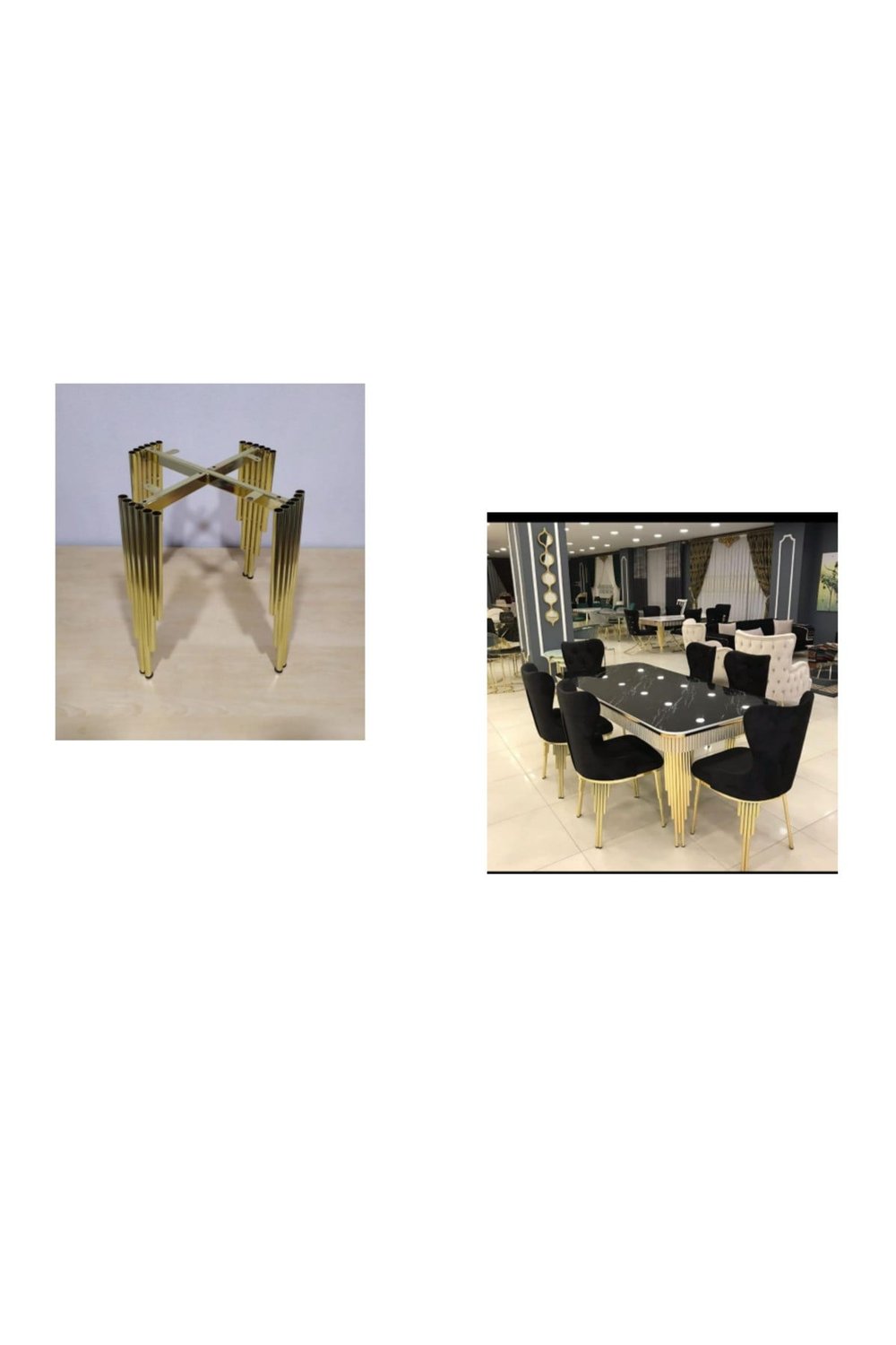 Piyano Model ayaklı Sandalye Çerçevesi 1 Adet 40 Cm