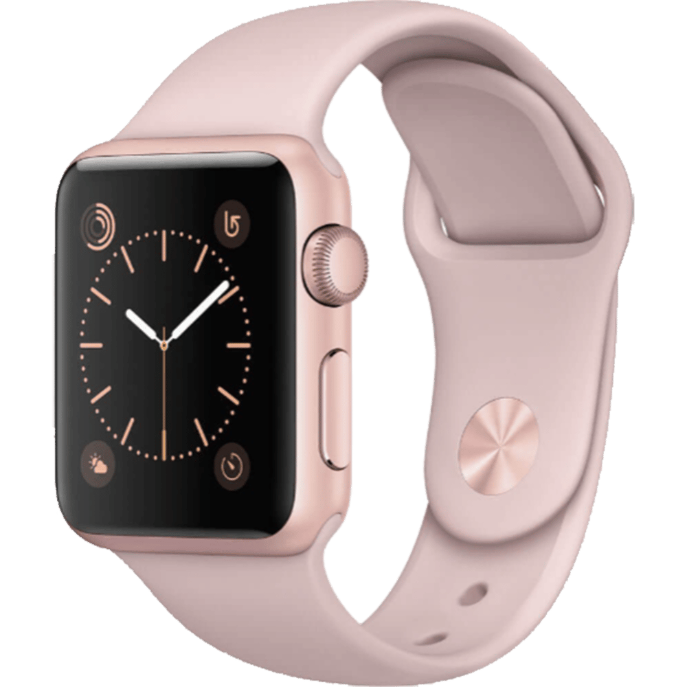 Apple W1,38mmRose Gold PinkSandSportBand Giyilebilir Teknoloji