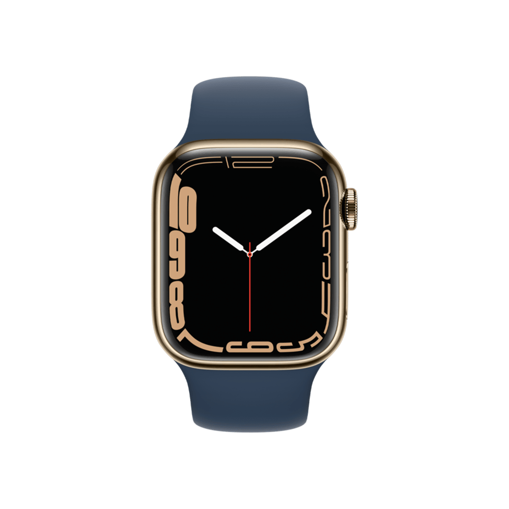 Apple Watch S7 Cellular 41mm Altın-Mavi Giyilebilir Teknoloji