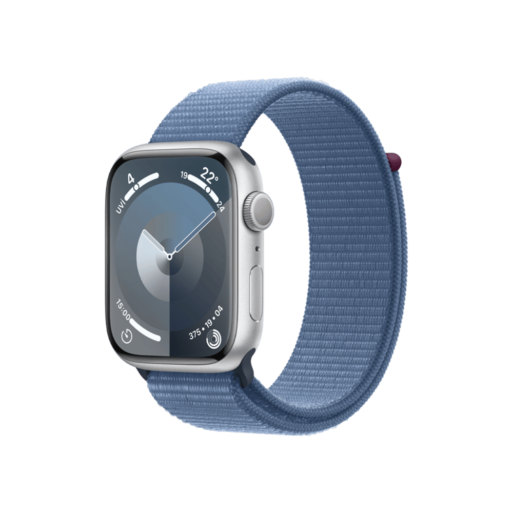 Apple Watch S9 45mm Gümüş Kış Mavi SL Akıllı Saat