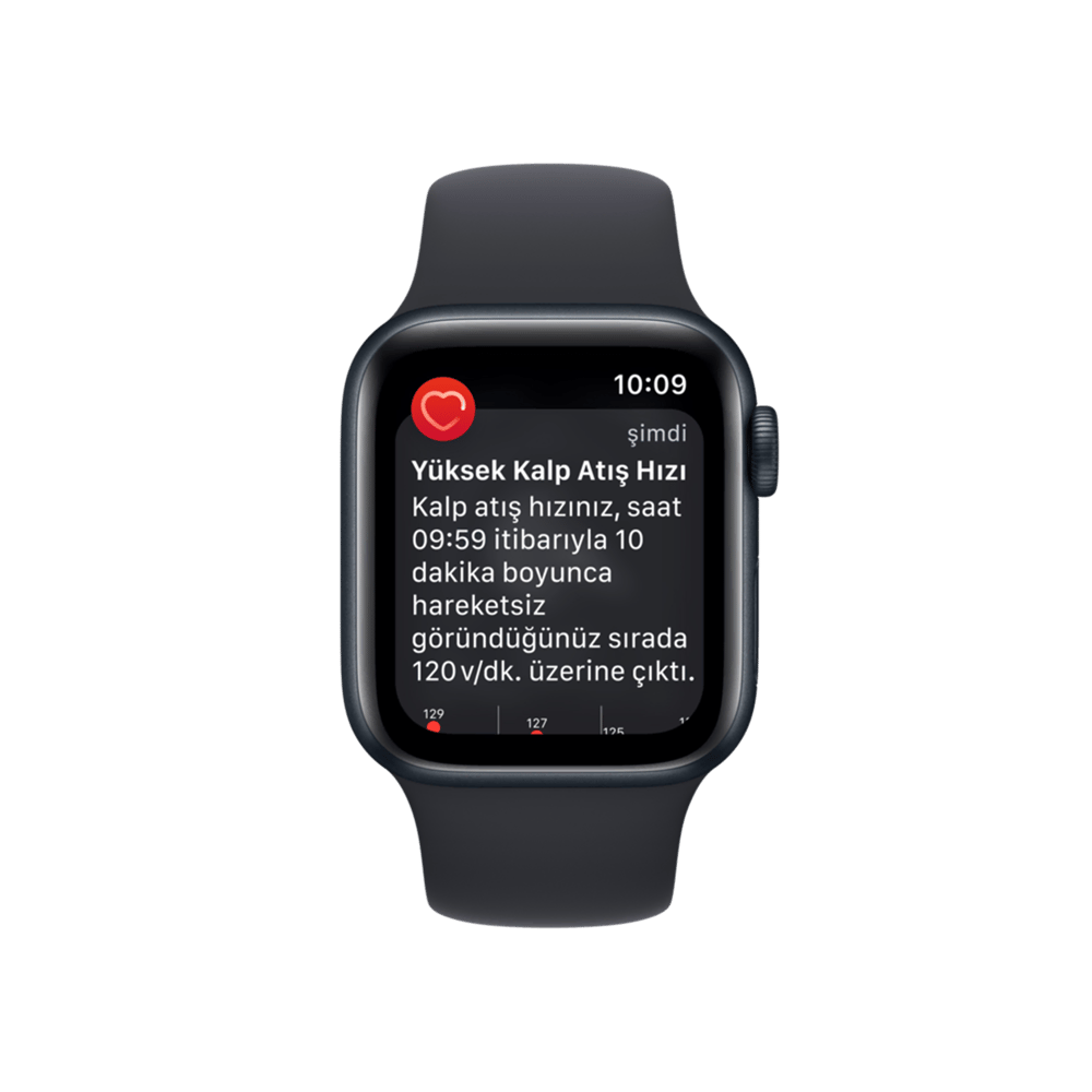 Apple Watch SE 2. Nesil, 40mm Gece Yarısı Akıllı Saat