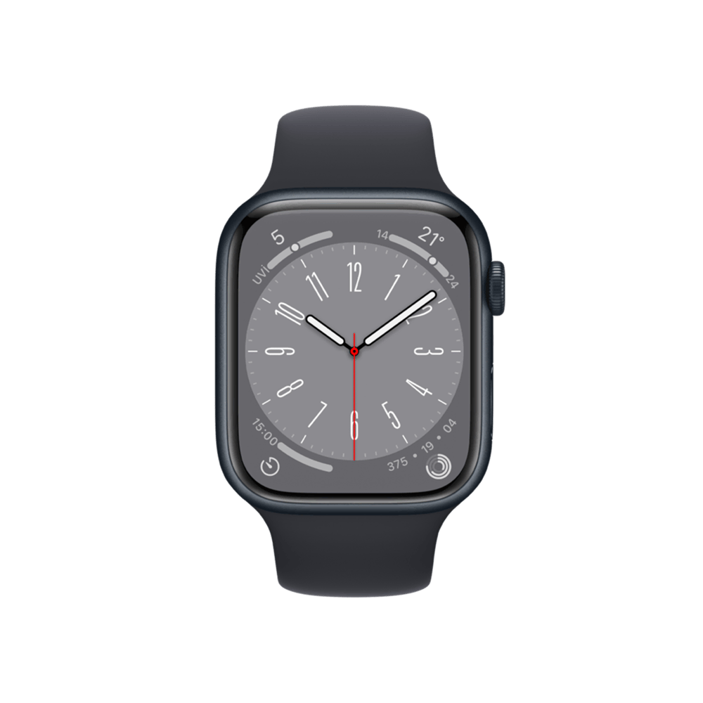 Apple Watch Series 8, 45mm Gece Yarısı Akıllı Saat