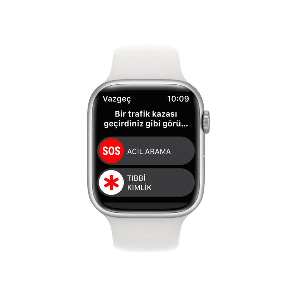 Apple Watch Series 8, 45mm Gümüş Akıllı Saat
