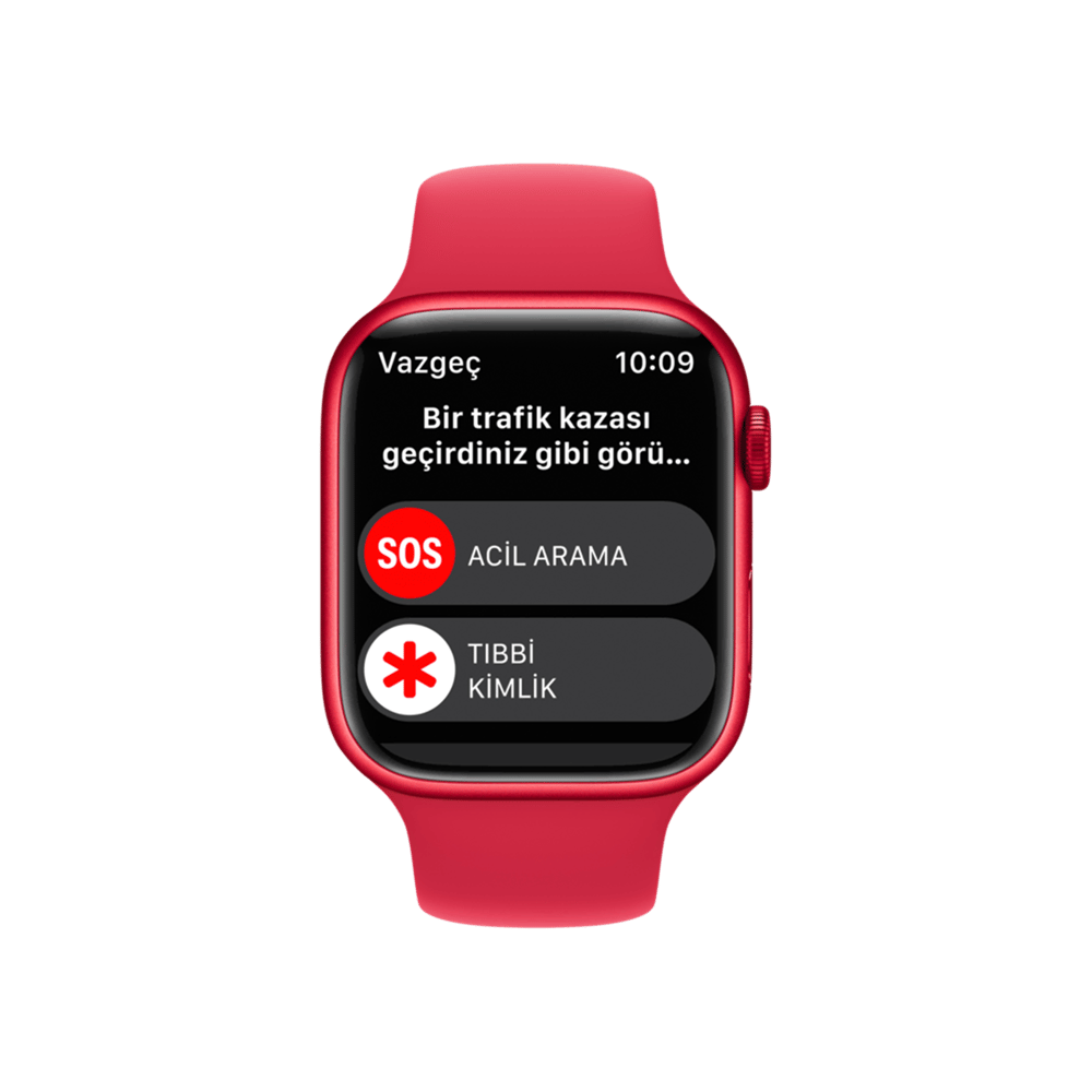 Apple Watch Series 8, 45mm Kırmızı Akıllı Saat