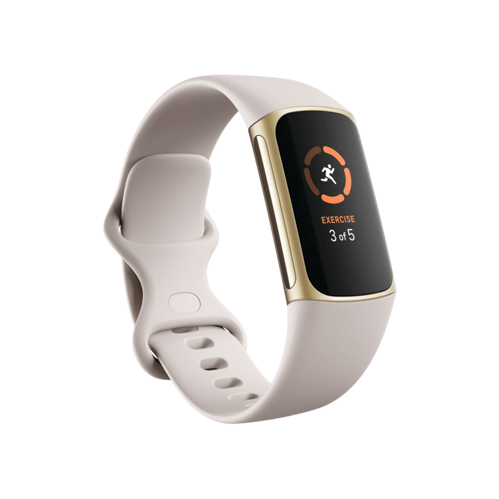 FITBIT Charge 5 Ay Beyazı/Altın Giyilebilir Teknoloji