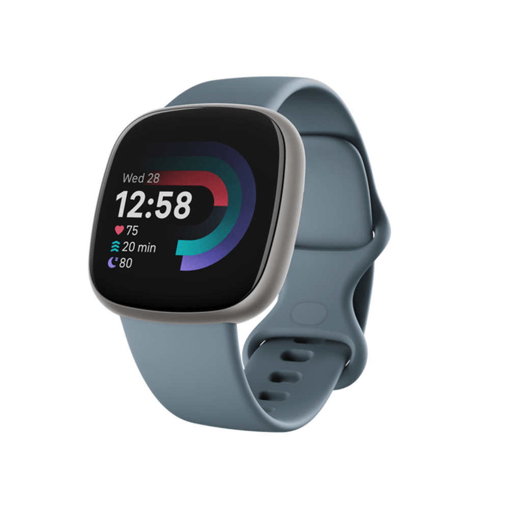 Fitbit Versa 4 Platinyum/Deniz Mavisi Akıllı Bileklik