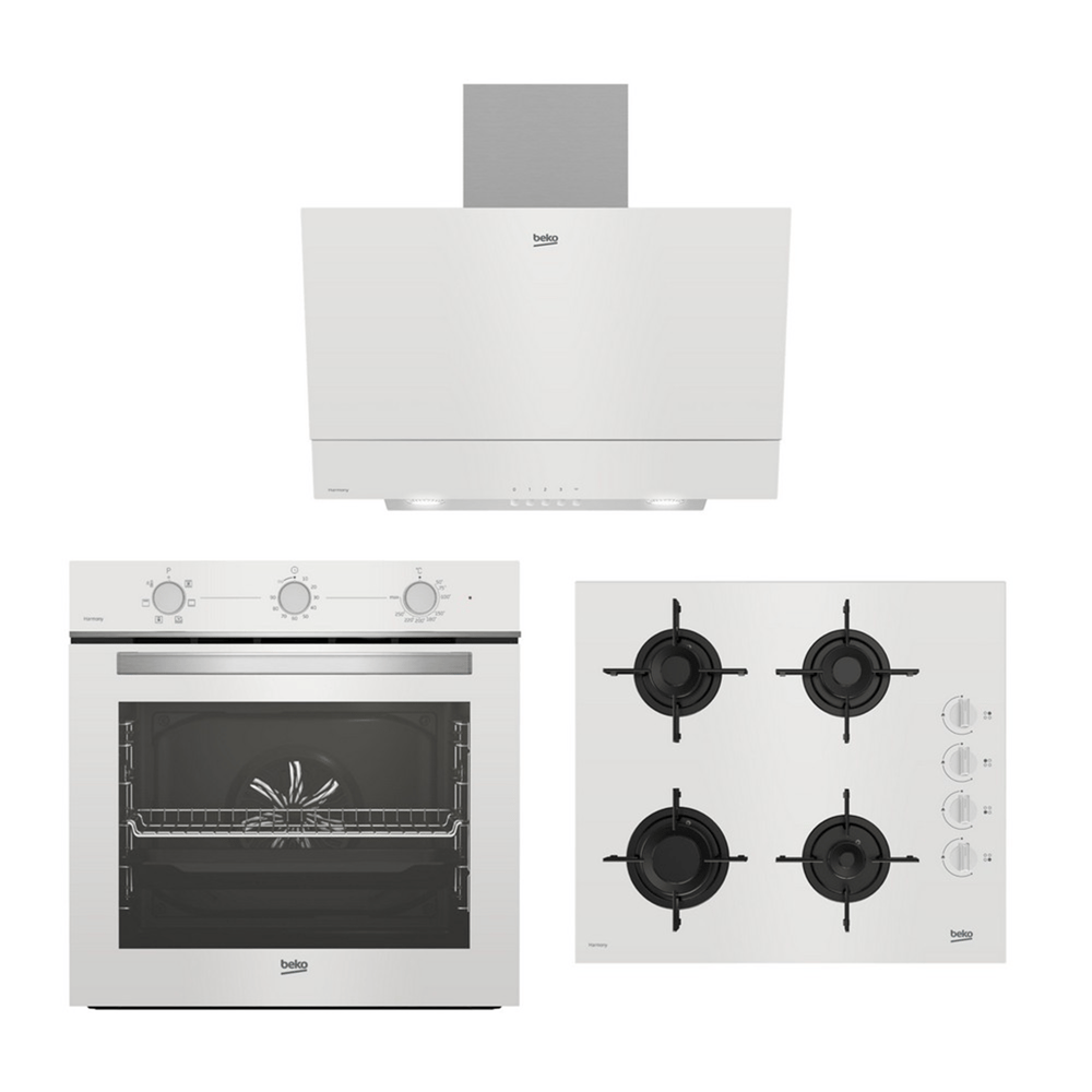 HARMONİ BEYAZ ANKASTRE SET (BFC 221 HB + BOCD T 6011 EHB + BDE 6050 HB )