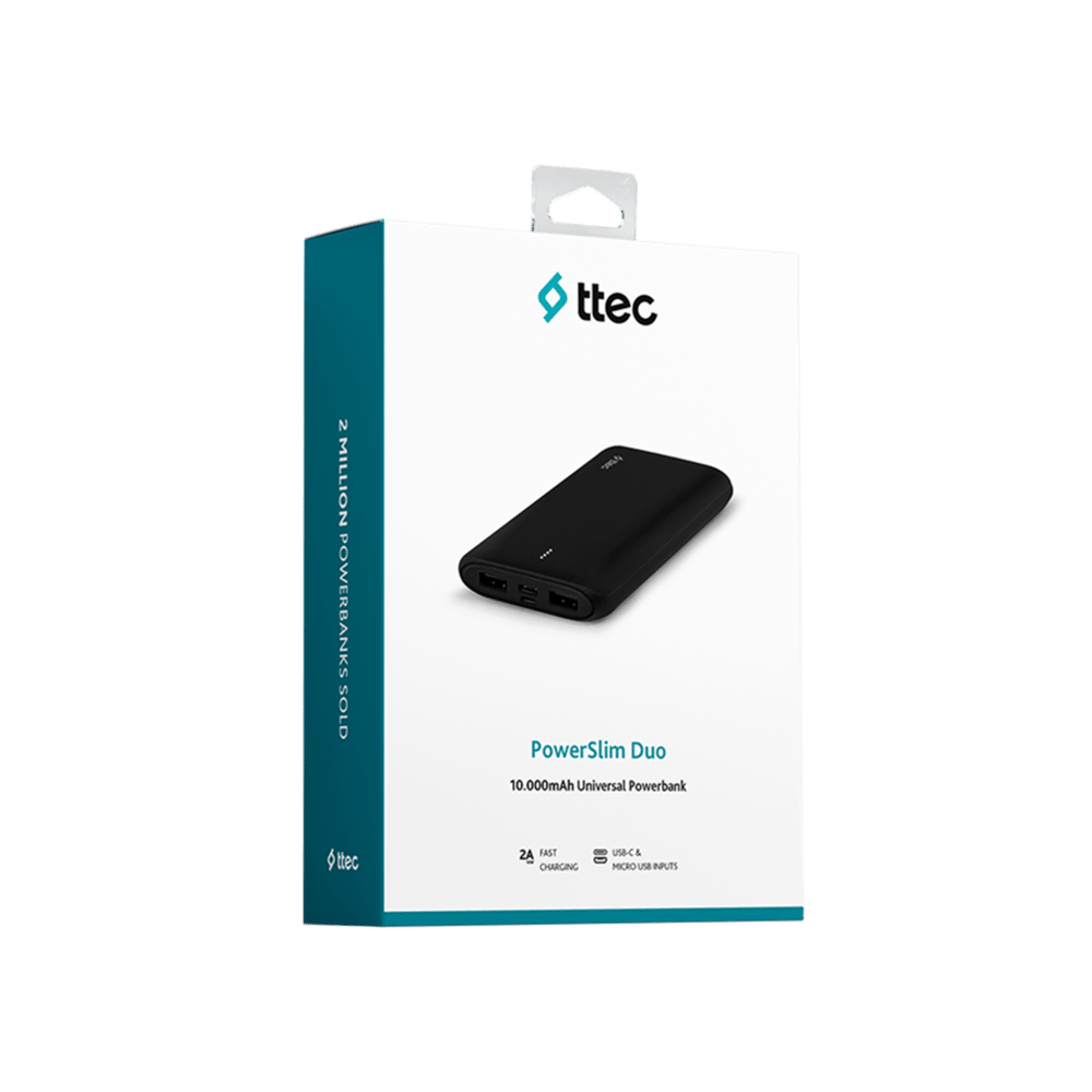 Ttec 2BB163S PowerSlim Duo 10.000mAh Ta Cep Telefonu Aksesuarları