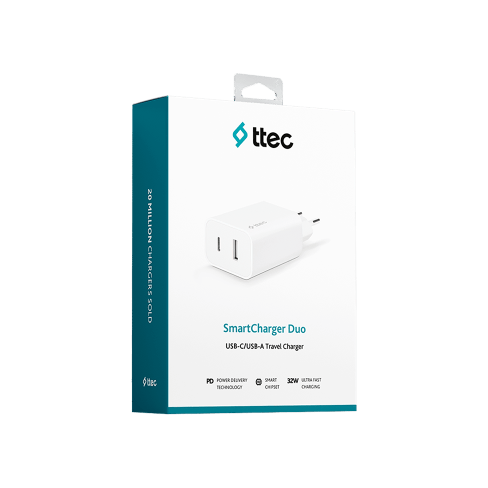 Ttec 2SCS24B SmartCharger Duo PD 32W USB Cep Telefonu Aksesuarları