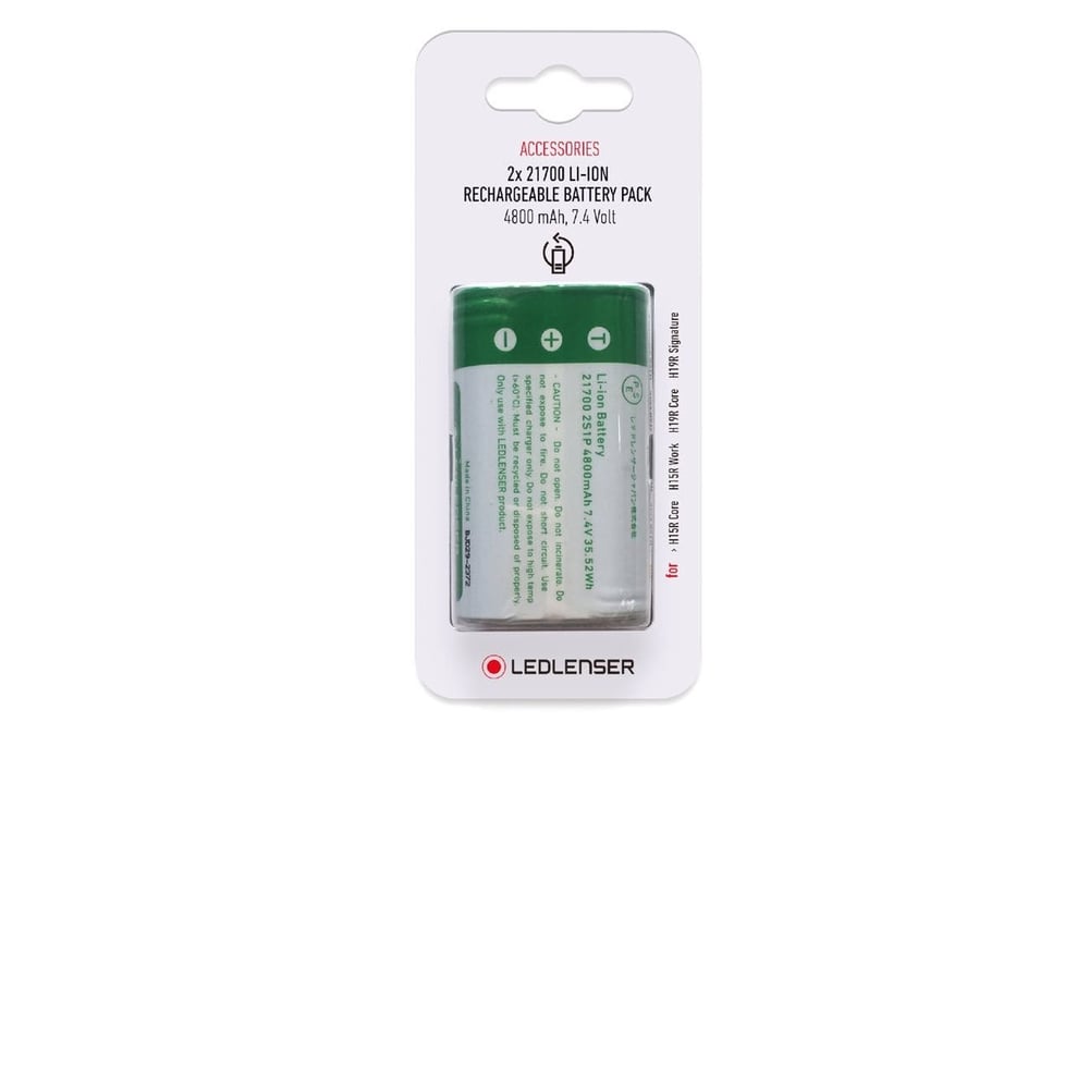 Led Lenser 2x 21700 Li-ion 4800 mAh Yedek Pil Pil / H15R, H19R