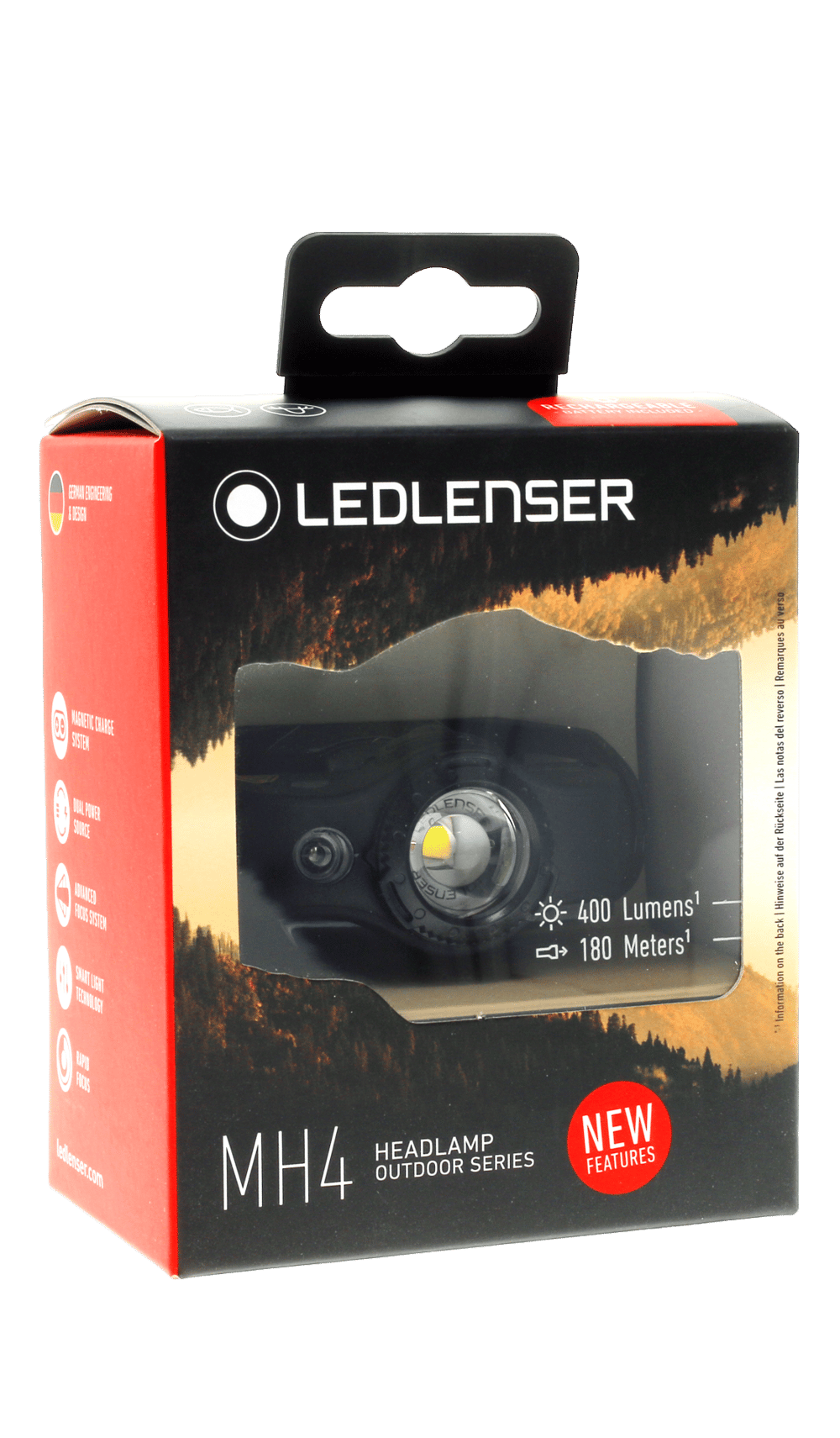Led Lenser MH4 Black Kafa Feneri
