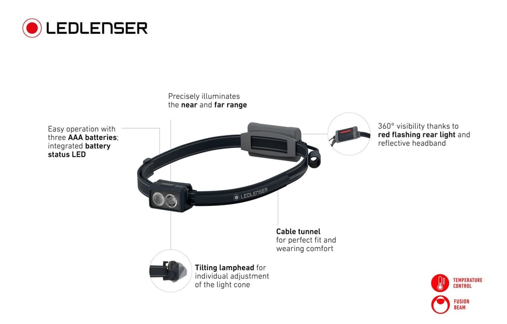 Led Lenser NEO3 Blue Kafa Feneri
