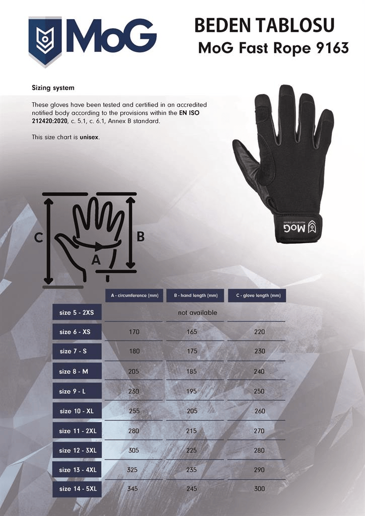 MOG Fast Rope Eldiven